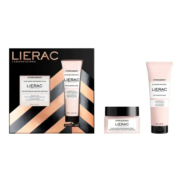 Lierac Xmas Set Σετ Περιποίησης Προσώπου Hydragenist με The Rehydrating Radiance Gel-Cream Kρέμα-Gel Ενυδάτωσης & Λάμψης, 50ml & Δώρο The Plumping Mask Μάσκα Προσώπου, 75ml, 1σετ