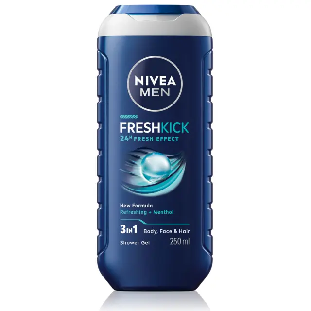NIVEA Shower Gel Men Fresh Kick 3-in-1 250ml