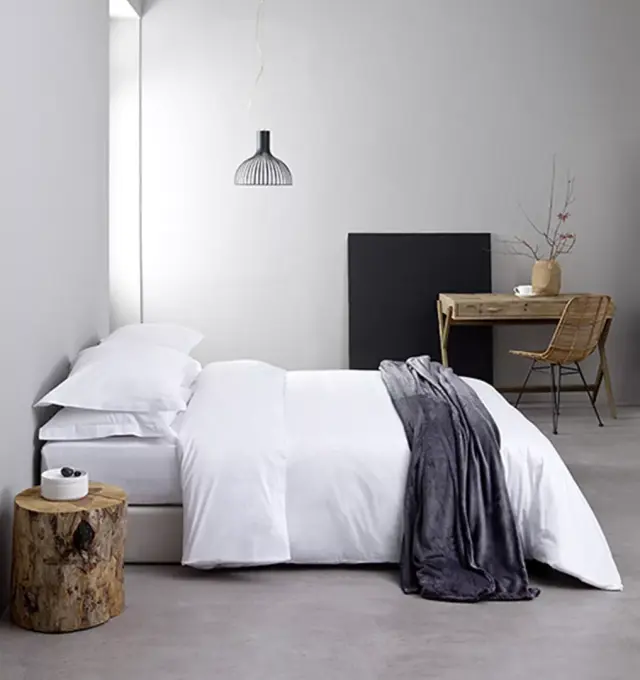 Παπλωματοθήκη Cotton Satin, 300 T.C. Λευκό Υπέρδιπλη 230x240