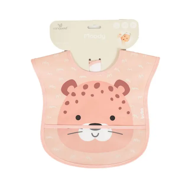 Cangaroo Σαλιάρα Σιλικόνης Bib Moody Pink 3800146271497