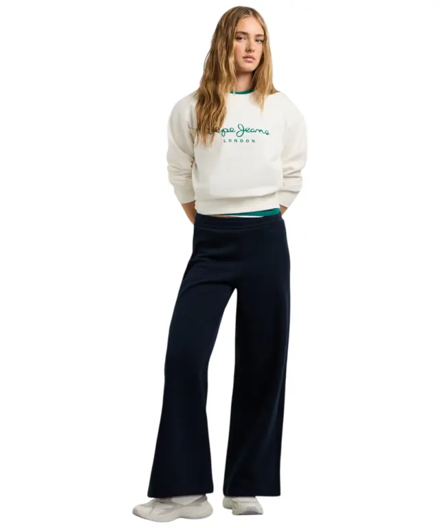 Pepe Jeans - Γυναικείο Φούτερ Crew Neck Logo PL5800002-803 Off-White 3