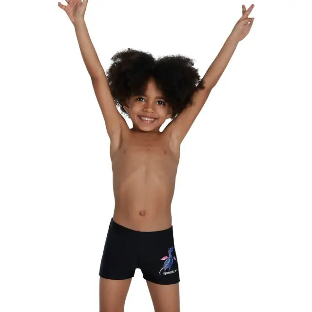Speedo Boy's Placement Aquashort Μαύρο 805394H043 (Speedo)
