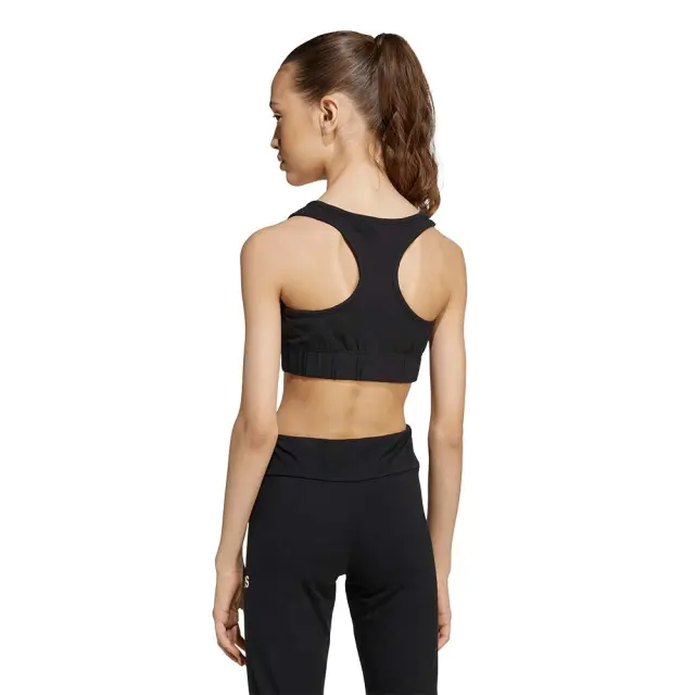 adidas Sportswear Girl's Linear Bra Top Μαύρο - Άσπρο JX3923 (adidas Sportswear) 2
