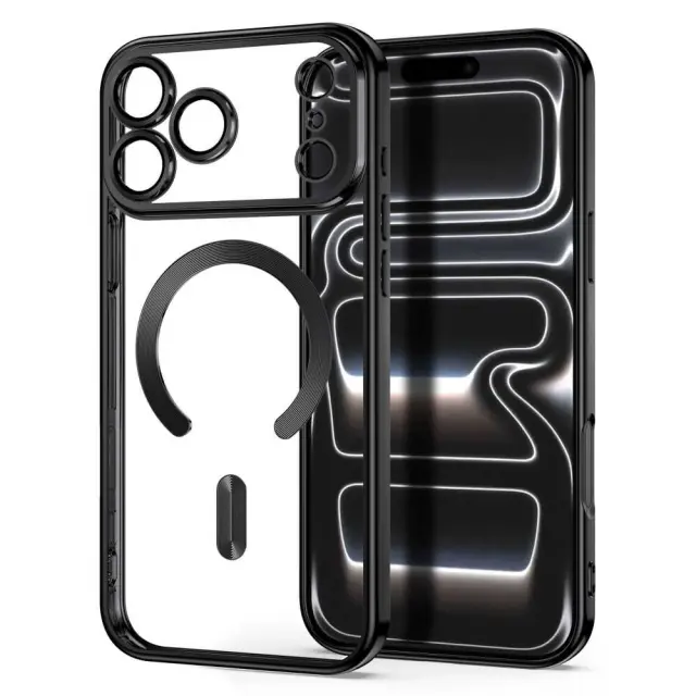 Tech-protect Magflex Magsafe Iphone 17 Pro / 18 Pro Shiny Black 3