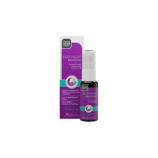 Pharmalead | Easy Night Melatonin Spray Μελατονίνη με Βιταμίνες B6 & B1 | 20ml