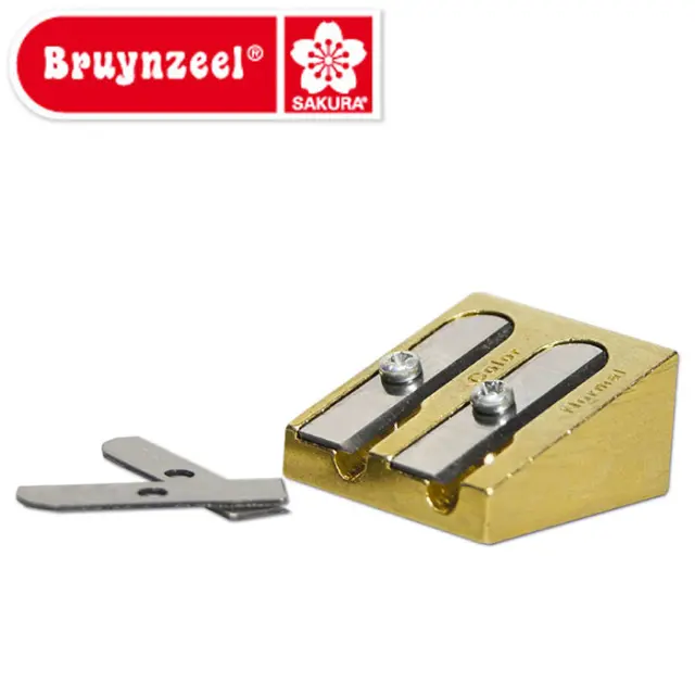 Διπλή Μεταλλική Ξύστρα Royal Talens Bruynzeel + 2 Ανταλλακτικές Λεπίδες