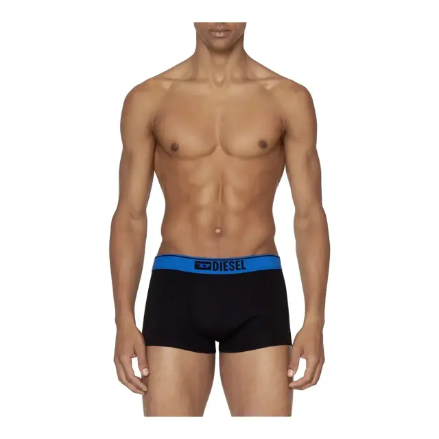 Diesel Ανδρικό Boxer Damien Contrast Denim Division Logo - Τριπλό Πακέτο, Χρώμα Black OBR - S 2