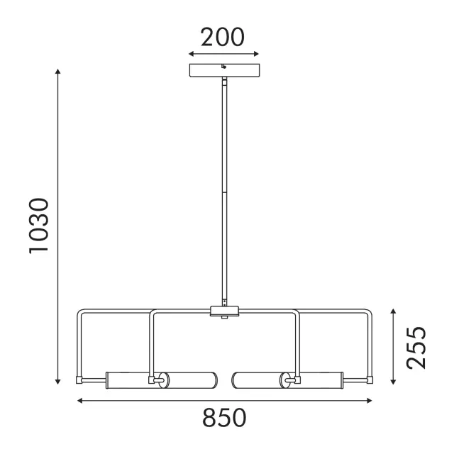 ΚΡΕΜΑΣΤΟ ΦΩΤΙΣΤΙΚΟ LED ACA ABYSS MP2401096 ΛΕΥΚΟ-ΧΡΥΣΟ 60W 3000K / MP2401096 3