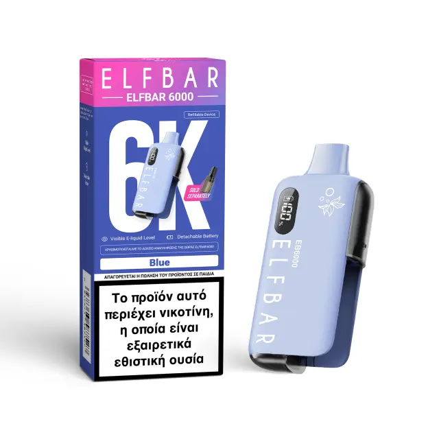 ELFBAR 6000 Disposable Kit Blueberry Sour Raspberry 10ml 20mg