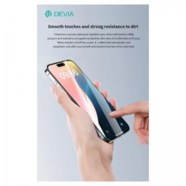 Tempered Glass Full Face Entire View Devia Apple iPhone 16 Plus Star Μαύρο (1 τεμ.) N66425 3