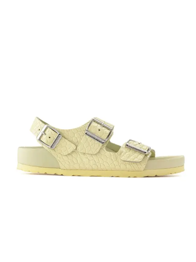 Birkenstock Πέδιλα Γυναικείο δέρμα Κίτρινο BIR/MILANO 1022683 POPCOR 3