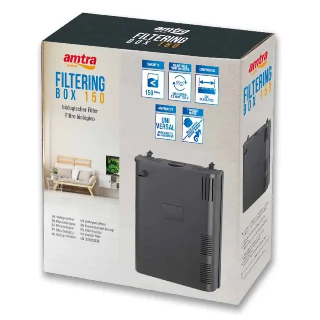 Croci Filtering Box 150 Complete Εσωτερικό Φίλτρο για Ενυδρεία Χωρητικότητας έως 150lt με Απόδοση 520lt/h
