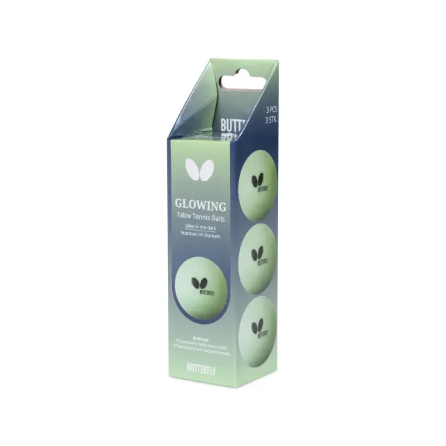 Μπαλάκια Πινγκ-Πονγκ Butterfly Glowing Balls 3pack-44906901012651