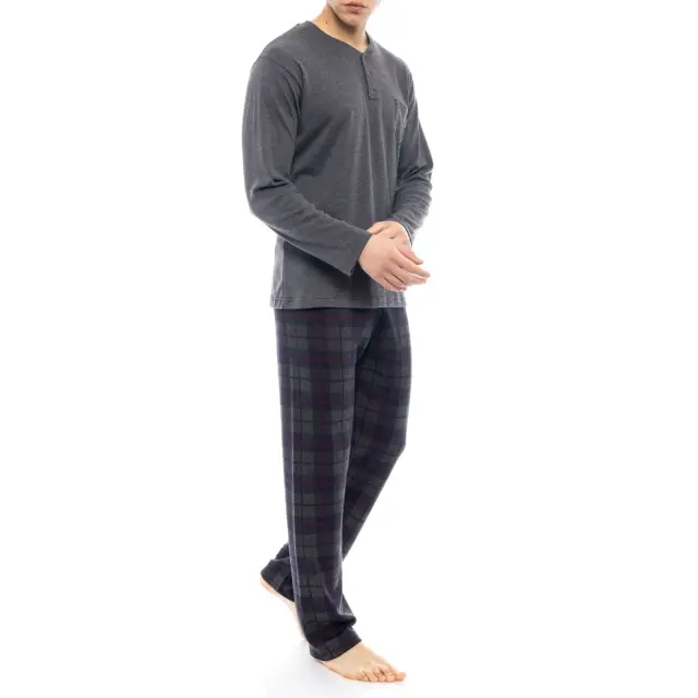 Ανδρική πιτζάμα Homewear Red Gray Jaquard W-M647 Grey Ulisse - XL 2