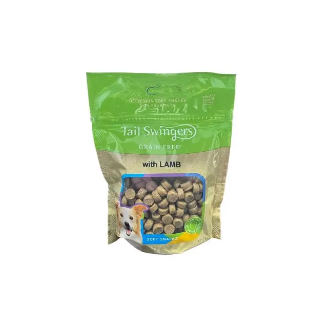 Tail Swingers Grain Free Μαλακές Λιχουδιές με Αρνί 125gr