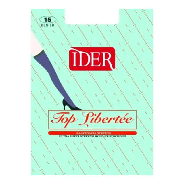 IDER Καλτσοδέτα 15 Den Top Libertee stretch, Χρώμα Γραφίτης - ONESIZE