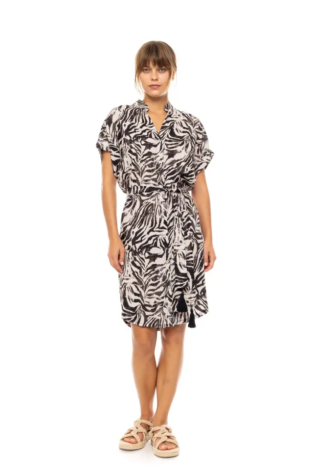 Beachwear Black Leopard B611 Type Pink Label 3