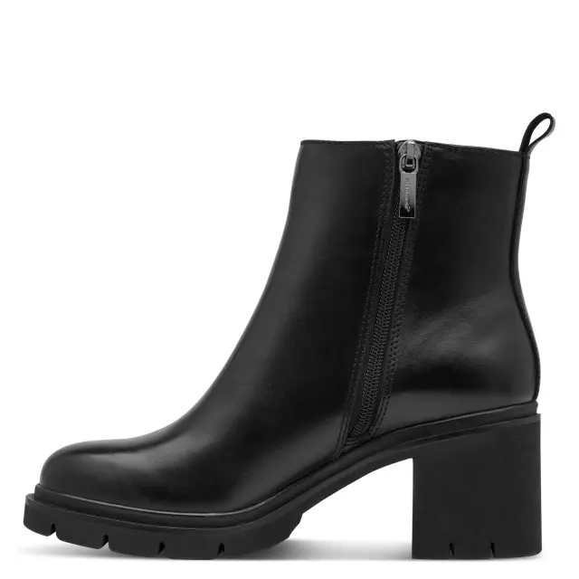 Γυναικεία Ανατομικά Δερμάτινα Μποτάκια Tamaris Comfort 1-85428-47 022 Μαύρο Μαύρο - 36 3