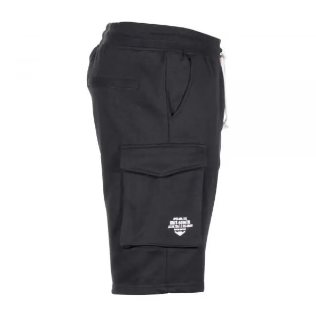 Mil-Tec US Sweat Shorts Cotton Black-Βερμούδα για Τακτική-Καθημερινή Χρήση Μαύρη - 01-Black-Μαύρο 2