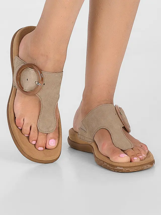 Gabor Παντόφλες Γυναικείο δέρμα Nubuck Μπεζ GAB/43701 12-RABBIT 2