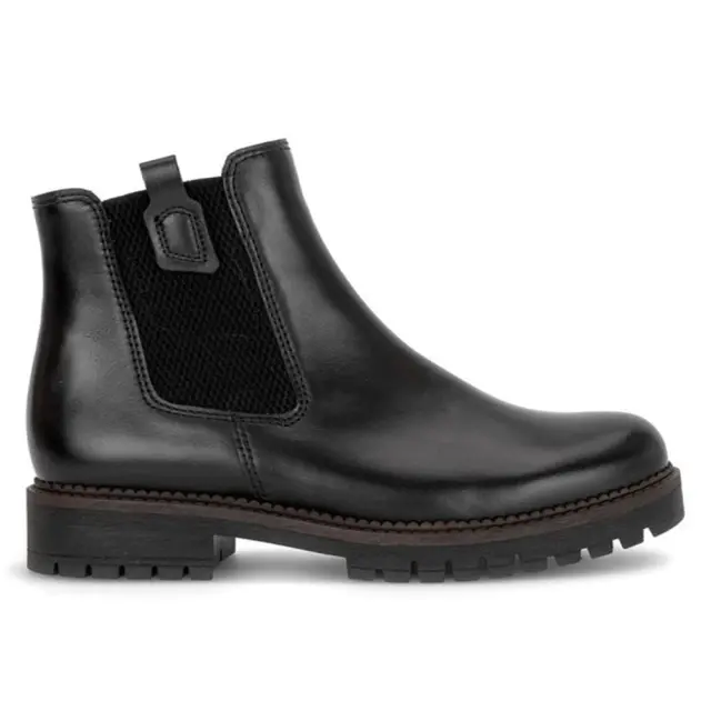 Gabor Μποτάκια Γυναικείο δέρμα Μαύρο GAB/802401 001-BLACK