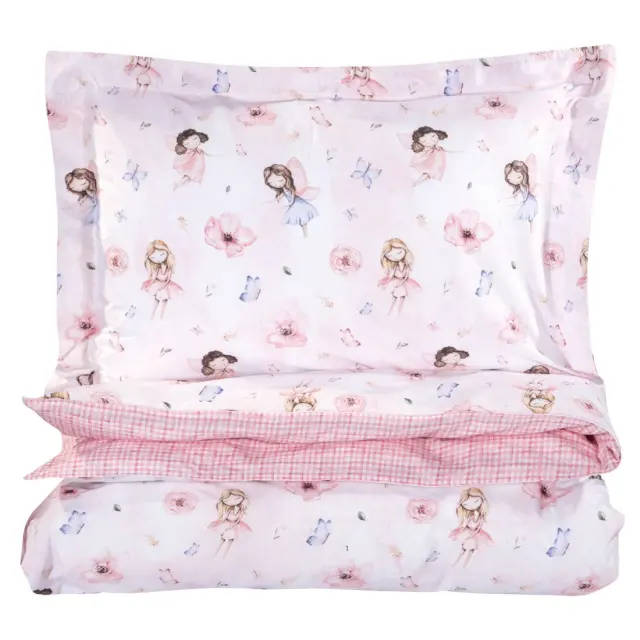 Σετ Παπλωματοθήκη 160x240 Μονή Essential Greenwich Polo Club 8849 Pink-Rose 100% βαμβακερό 3