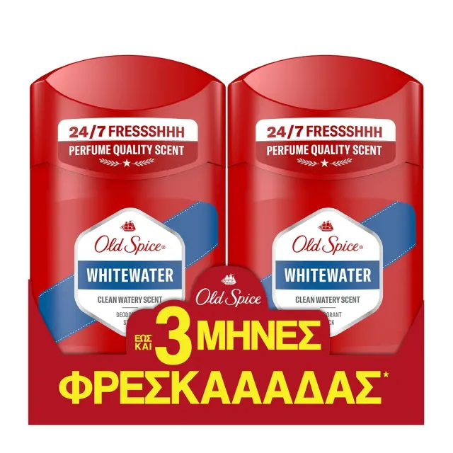 Old Spice Deo Stick White Water 100ml (2Χ50)
