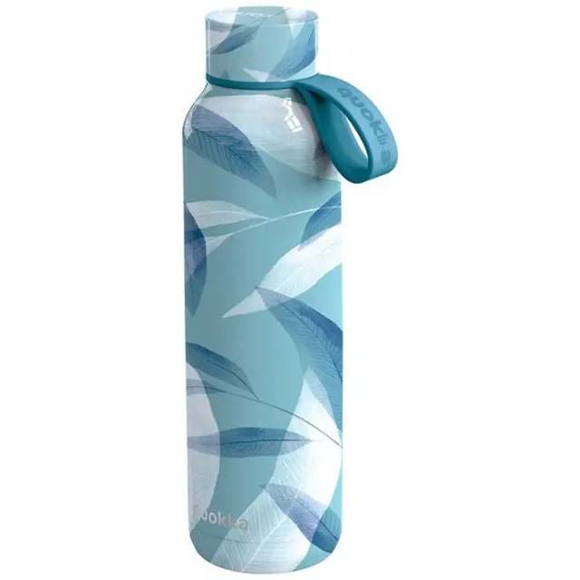 Quokka Solid Μπουκάλι Θερμός Ανοξείδωτο 630ml Blue Wind με Λαβή-40172