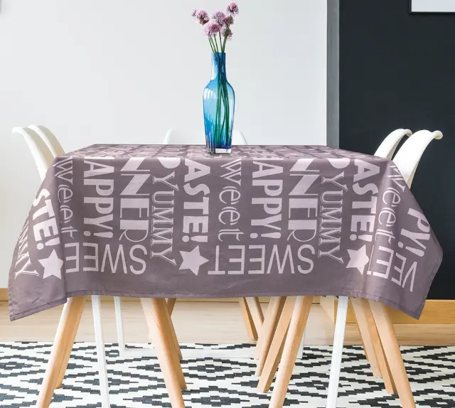 Τραπεζομάντηλο 140x180 Beauty Home Friday 8324 Μωβ 100% βαμβακερό
