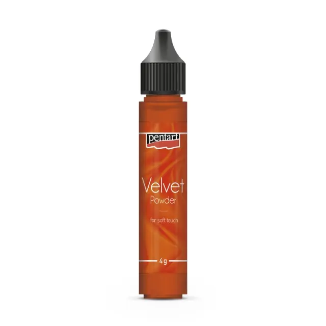 Velvet powder 4gr Pentart, Orange