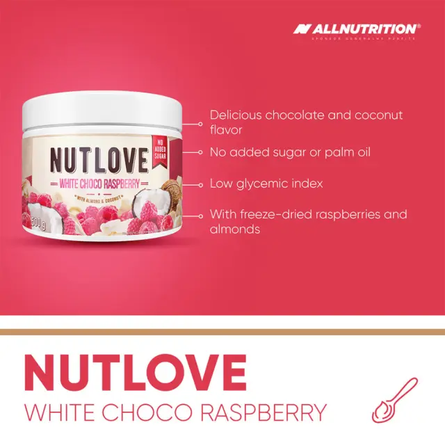 ALLNUTRITION NUTLOVE White Choco Raspberry 3