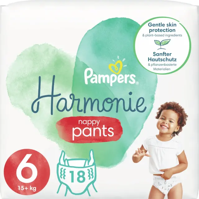Pampers Harmonie pants mega pack no6 15+kg 72 τμχ
