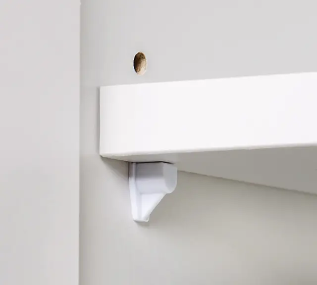 Στήριγμα Ραφιού Φ5mm Λευκό Πλαστικό 6281325 3