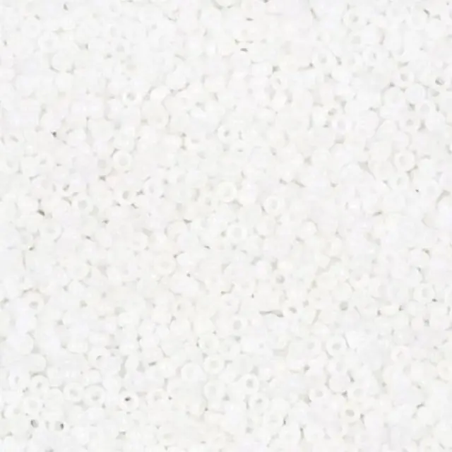 Χάντρα Miyuki Round Rocailles 15/0 - 402 - Opaque Chalk White ~10gr