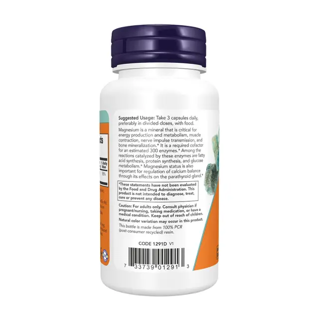 Now Foods Magnesium Citrate 60 Capsules 3