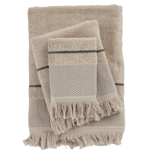 Πετσέτες Σετ 3Τεμ 30x50-50x90-70x140 450gsm Best Das Home 0842 Taupe 100% βαμβακερό