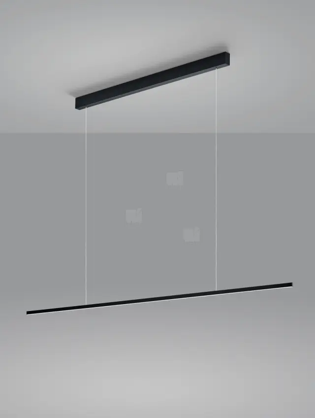 Κρεμαστό Φωτιστικό LED LOOPY Μαύρο Ματ 150cm Dimmable