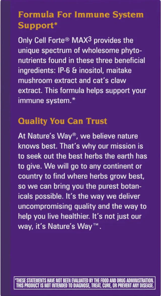 Nature's Way Cell Forté® MAX3 3