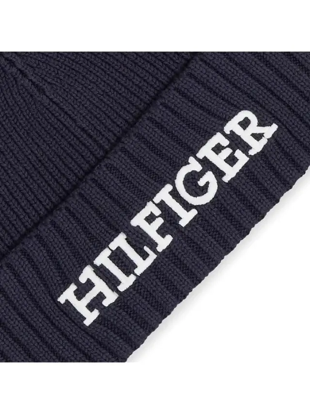 Tommy Hilfiger Σκούφος Monotype Beanie Σκούρο Μπλε 2