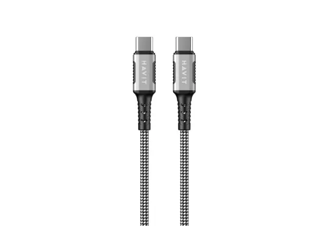 Havit CB6297 - Magnetic cable USB type C to USB type C, 1m (black)