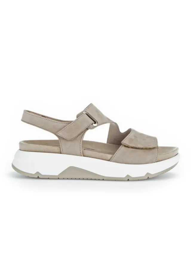 Gabor Πέδιλα Γυναικείο δέρμα Nubuck Μπεζ GAB/86885 43-LEINEN 3