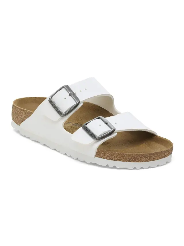 Birkenstock Πέδιλα Unisex Birko-Flor(ανθεκτικό υλικό της Birkenstock-επιτρέπει την επαφή με το νερό) Άσπρο BIR/ARIZONA 552681 WHITE R - 43 2