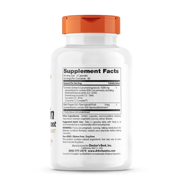 Doctor's Best Curcumin C3 Complex 500 mg 2