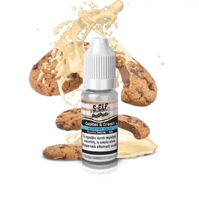 S-Elf Juice Salts Pud Puds Cookies and Cream 10ml - 20mg