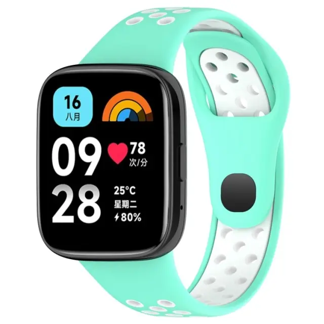 Λουράκι για Xiaomi Redmi Watch 3 Lite/3 Active-Teal/White OEM