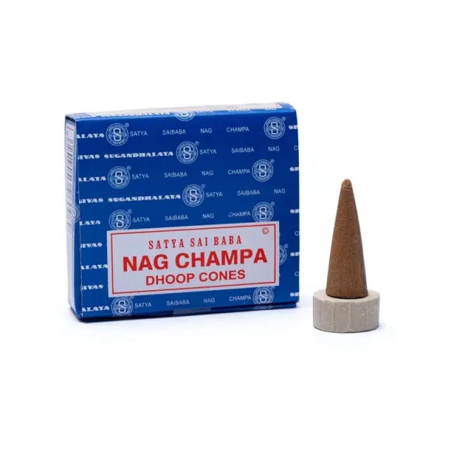 Αρωματικοί Κώνοι Θυμιάματος Satya Nag Champa με Βάση