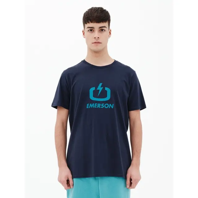 Emerson Logo T-Shirt (221.EM33.01-Navy Blue) - Μπλέ