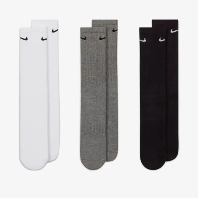 Nike Everyday Cushion Crew (3Pair) (SX7664-964) - Ανθρακί - 46-50 3