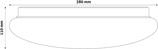 Avide LED Μοντέρνα Πλαφονιέρα Οροφής Stella (Starry) 24W 380*110.0mm Λευκό 4000K 15.001.0595 2