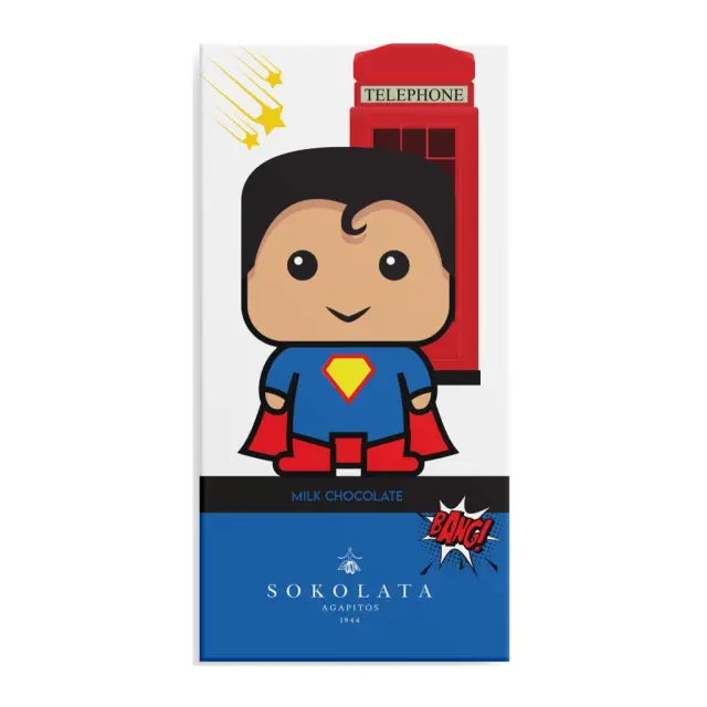 Agapitos SUPER Super Hero Milk Chocolate 100gr